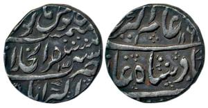 Alamgir II (AH 1167-1173, 1754-1759 AD), Silver Rupee, 11.34g, Akbarabad Mint, AH 116x/3 (