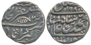 Shah Alam II (AH 1173-1221, 1759-1806 AD), Silver Rupee, 11.12g, Akbarabad Mint, AH 1197/ 
