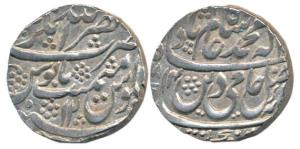 Nasrullah Nagar Mint, Silver Rupee, 11.13g, in the name of Shah Alam II, AH 1184/12. Extre