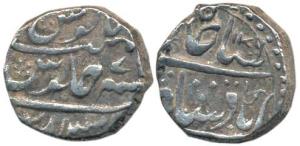 Dar-us Salam Mandisaur Mint, Silver Rupee, 10.92g, in the name of Shah Alam II, AH 1179/7.