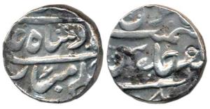 Hyderabad Feudatory, Nawabs of Elichpur, Nawab Namdar Khan, Silver Rupee, 11.46g, Elichpur