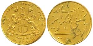 Gold Mohur (Ashrafi), 11.70g, 1819, coat of arms of the East India Company on obv., Persia