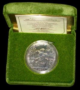 Western Samoa Half Silver, Tala 10, 31.1g, .500 Fine, coat of arms of the state on obv., u