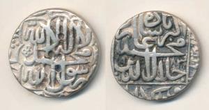 Akbar, Silver Rupee, Agra Mint, AH 983, (KM 80.1). Very Fine.