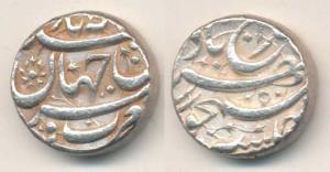 Akbar, Silver Rupee, Allahabad Mint, rebellion issue of Jahangir, (KM 97.1). Extremely Fin