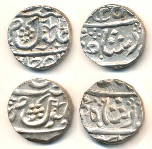 Jafarabad urf Chandor Mint, Silver Rupee, in the name of Shah Alam II, usual floral spray 