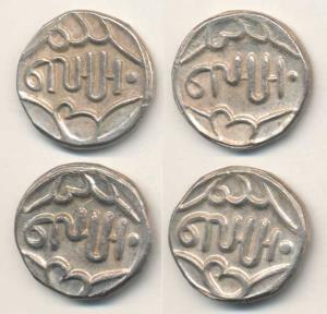 Lakshman Singh, Silver Rupee (2), the script reads as Shahr Bansahpur and Sambsatra (KM 9.