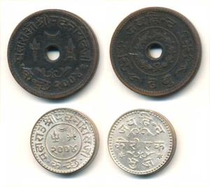 Madan Singhji, Jai Hind, Copper Dhabu and Silver Kori (KM Y83 and 84). Very Fine+ to Uncir