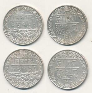 Dosti London Issue, Silver Rupee (2), VS 1985. Extremely Fine. (2)