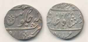 Ahmedabad Mint, Silver Rupee, in the name of Muhammad Akbar II, AH 1248/1x (KM 260.1). Ver
