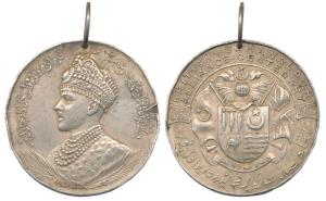 Bahawalpur, British Bahawalpur Alliance Centenary Medal, Silver, 37mm, obv. bust of Sadiq 