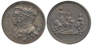 George V Coronation Medal 1911, Silver, obv. conjoined busts of George V and Queen Mary, r
