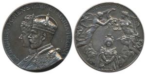 George V Coronation Medal, Silver, obv. conjoined bust of George V and Queen Mary, an ange
