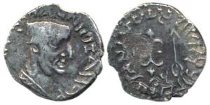 Western Kshatrapa, Nahapana (c. AD 119-124), Silver Drachma, 2.07g, obv. bust of the king 