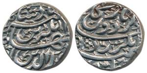 Jahangir, Silver Rupee, 11.42g, Akbarnagar Mint, with Gardun poetic couplet (KM 149.7). Ex
