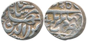 Jahangir, Silver Rupee, 11.30g, Jahangirnagar Mint, with an additional letter Meem below t