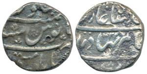 Shah Alam Bahadur (AH 1119-1124, 1707-1712 AD), Silver Rupee, 11.11g, Baramati Mint, AH 11