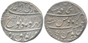 Jahandar Shah, Silver Rupee, 11.34g, Dar-ul-Khilafat Shahjahanabad Mint, AH 1124/Ahd. Abou