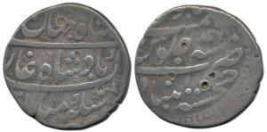 Shah Jahan II, Silver Rupee, 11.06g, Khujista Bunyad (Aurangabad) Mint, AH xx31/Ahd. Fine+