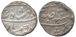 Ahmed Shah Bahadur (AH 1161-1166, 1748-1754 AD), Silver Rupee, 11.53g, Murshidabad Mint, R
