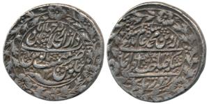 Shah Alam II, Silver Nazarana Rupee, 11.11g, Shahjahanabad Mint, AH 1229/47, obv. and rev.