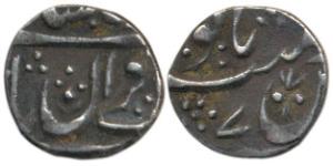 Muhammad Akbar II (AH1221-1253, 1806-1837AD), Silver 1/8 Rupee, 1.4g, Shahjahanabad Mint, 