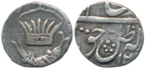 Amjad Ali Shah (AH 1258-1263; 1842-1847 AD), Silver 1/8 Rupee, 1.49g, Lucknow Mint, AH 12x