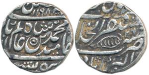 Mahadji Rao (AH 1175-1209; 1761-1794 AD), Silver Rupee, 11.04g, Akbarabad (Agra) Mint, in 