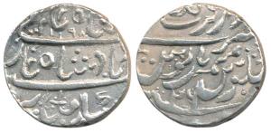 Bijay Singh (AH 1166-1207; 1752-1792 AD), Silver Rupee, Nagaur Dar ul-Barkat Mint, in the 
