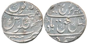 Mumbai Mint, Silver Rupee, 11.44g, in the name of Farrukhsiyar, AH 112x/6, complete mint n