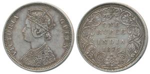 Victoria Queen and Empress, Silver Rupee (4), 1874, 1877, 1878 and 1888. Very Fine+. (4)