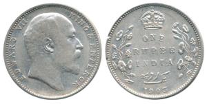 Edward VII, Silver Rupee, 1903, Bombay Mint, ’B’ incuse, No Dot. Very Fine+, Scarce.