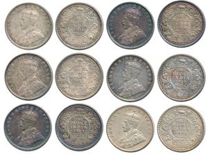 George V, Silver Rupee (6), 1916, 1917, 1919 (3), 1920. Very Fine+ to Extremely Fine, some