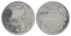 Victoria Queen, Silver Rupee, 1862, A / I / 0 / 5. Very Good, Very Rare.