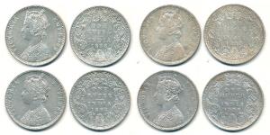 Victoria Empress, Silver Rupee, 1888, Bombay Mint, C2 / I, inverted ’B’ incuse, C2 / I / ’