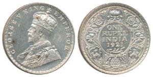 George V, Silver Rupee, 1921, Bombay Mint. Extremely Fine, Rare.