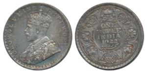 George V, Silver Rupee, 1922, Bombay Mint. Very Fine, Scarce.