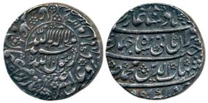 Shah Jahan, Silver Rupee, 11.45g, Akbarabad Mint, Kalima within circle on obv., date AH 10