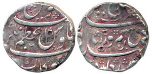 Farrukhsiyar (AH 1124-1131, 1713-1719AD), Silver Rupee, 11.42g, Azamnagar Gokak Mint, RY 6