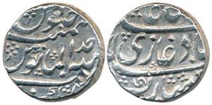 Shah Alam II (AH 1173-1221, 1759-1806 AD), Silver Rupee, 11.40g, Kankurti Mint, AH 1177/ A