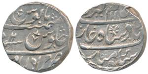 Hafiz Rahmat Khan (1754-1774 AD), Silver Rupee, 11.30g, Muradabad Mint, in the name Alamgi