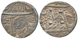 Ranjit Singh (1799-1839 AD), Silver Rupee, 11.12g, Amritsar Mint, Nanakshahi couplet, VS 1