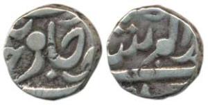 Hyderabad Feudatory, Wanparti, Silver ¼ Rupee, 2.70g, in the name of Muhammad Akbar II (KM