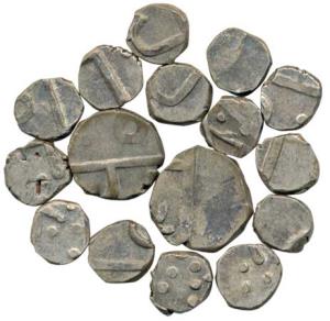Udaipur Mint, Silver 1/4, 1/8 and 1/16 Rupee (4), New Chandori series. Very Fine+, Very Ra