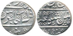 Arkat Mint, Silver Rupee, 11.22g, in the name of Shah Alam II, AH xxx4/39. Very Fine+.