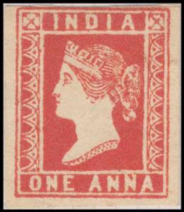 1854, Lithograph, 1 a., Die III, SG 15, Fine to Average margins. Mint, Fine, Very Scarce.