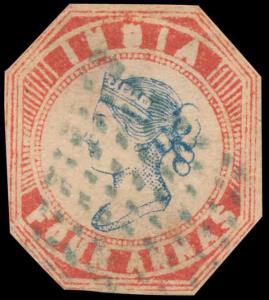 1854, Lithograph, 4 a., Head II, Frame I, variety of bottom of Chignon missing, cut to sha