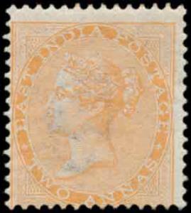 Queen Victoria, East India Issue 2a. orange, SG 62, MLH. Fine.
