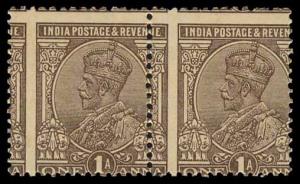 1926-33, King George V, 1 a. pair, Perf. error, MNH. (2)