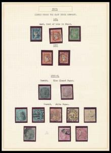 1854-1935, Collection of British India Stamps mint and used, total of 83 stamps, including